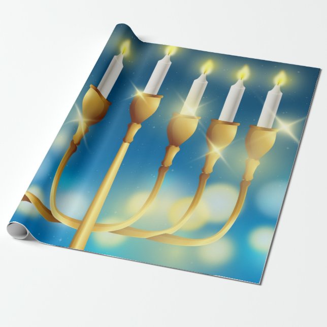 Hanukkah Presentpapper (Utrullad)