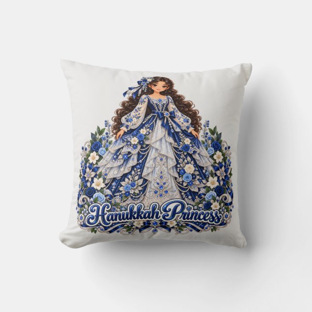 Hanukkah Prinsessa Design  Kudde (Framsida)