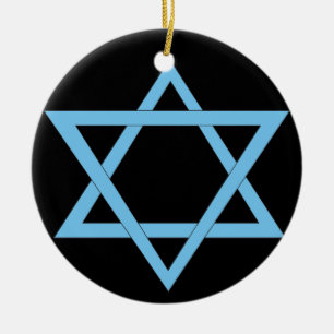 Hanukkah prydnad julgransprydnad keramik