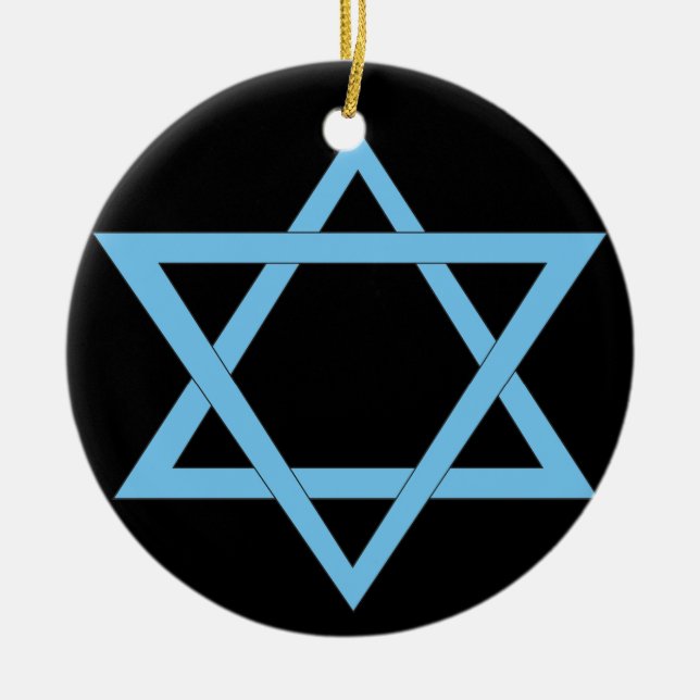 Hanukkah prydnad julgransprydnad keramik (Framsidan)