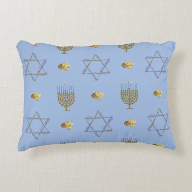 Hanukkah Prydnadskudde (Framsidan)