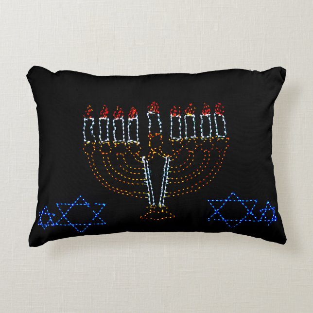 Hanukkah Prydnadskudde (Framsidan)