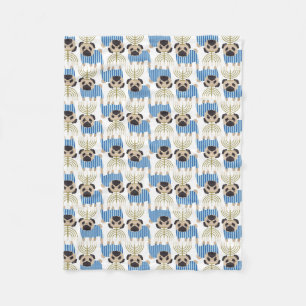 Hanukkah Pugs (8).jpg Fleecefilt