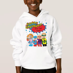 Hanukkah Pullover Småbarn Sweatshirt "Toppen Hero" T Shirt