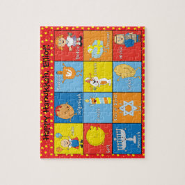 Hanukkah Puzzle för barn Personlig Pussel