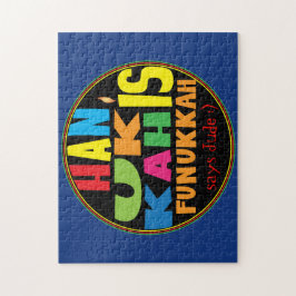 Hanukkah Puzzle för barn Personlig Pussel