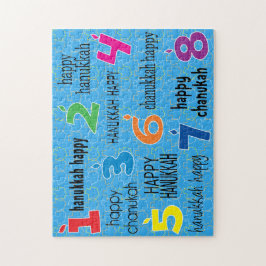 Hanukkah Puzzle "Hanukkah Lycklig" Pussel