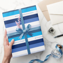 Hanukkah Rand Personlig Helgdag Presentpapper