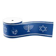 Hanukkah Ribbon | Menorah, David Star, Dreidel