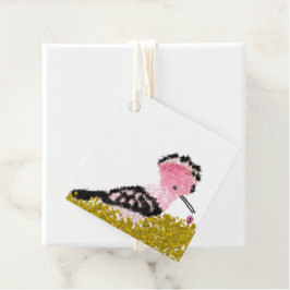 Hanukkah rosa dreidel gelt och hoopoe gåvor etiketter