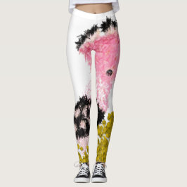 Hanukkah rosa dreidel gelt och hoopoe leggings