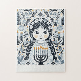 Hanukkah Sameach Glow Puzzle: Biet Together Festi Pussel