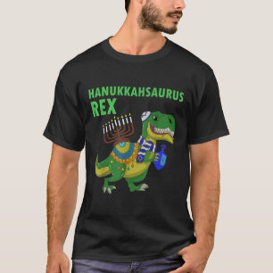 Hanukkah Saurus Rex Funny T Rex Dinosaur Hanukkah Shirt