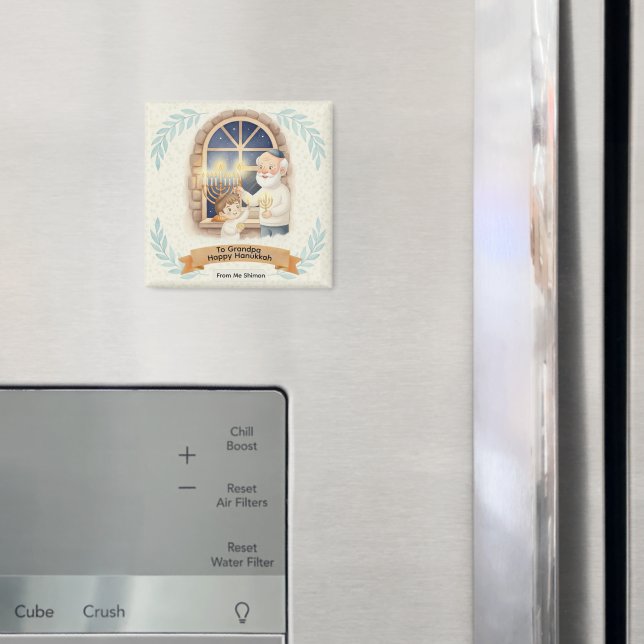 Hanukkah-segen - Farfar och Barn Magnet (In Situ (Fridge))