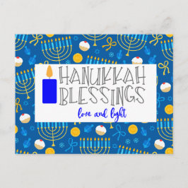 Hanukkah-segnelser Vykort