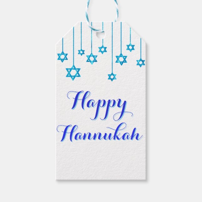 Hanukkah-segningspresenttaggar Presentetikett (Framsidan)