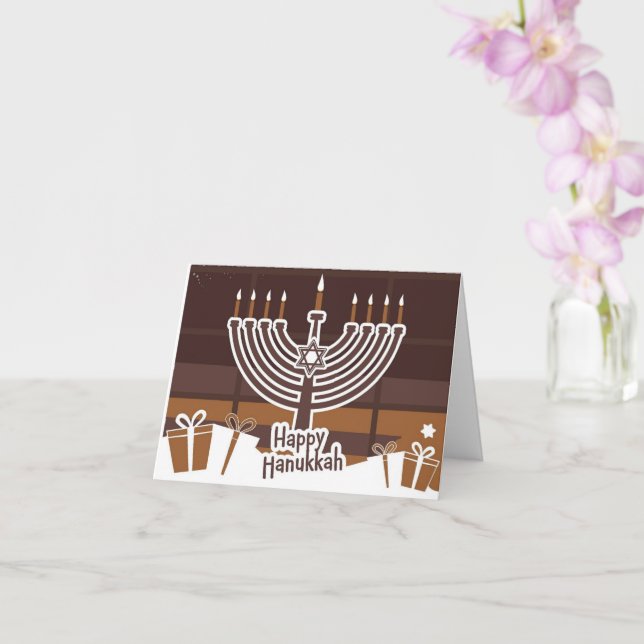 Hanukkah Sending kärlek Greeting Card Kort (Orkide)