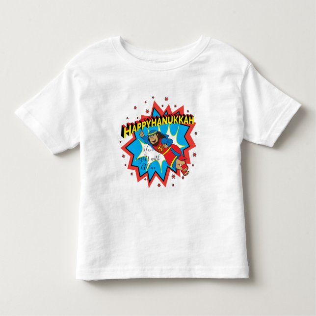 Hanukkah Småbarn Judah Maccabee T Shirt (Framsida)