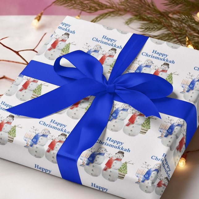 Hanukkah Snögubbe jul-Chrismukkah Presentpapper (Skapare uppladdad)