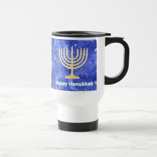 Hanukkah Snowstorm Menorah Resemugg (Höger)