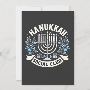 Hanukkah Social Club Rolig Judisk Hanukkah Inbjudningar