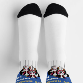 Hanukkah Socks "Happy MOO Year"