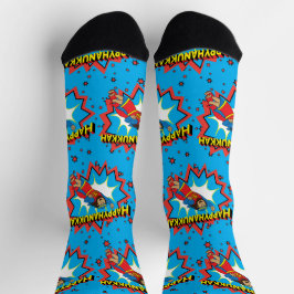 Hanukkah Socks "Super Judah"