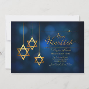 Hanukkah Star av David Flytta Helgdag Card Julkort