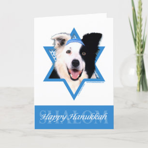 Hanukkah Star av David - Gräns Collie Helgkort
