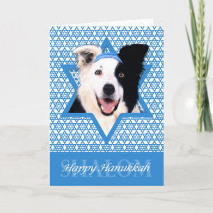 Hanukkah Star av David - Gräns Collie Helgkort