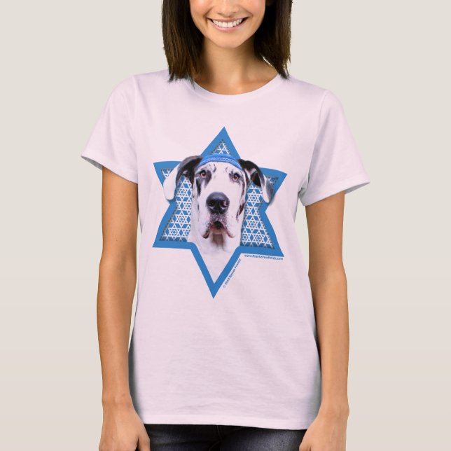 Hanukkah Star av David - Great dane - Harlequin Tee (Framsida)