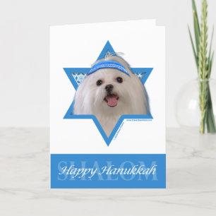 Hanukkah Star av David - maltesiska Helgkort