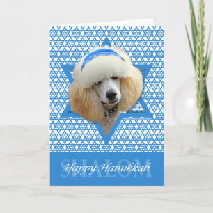 Hanukkah Star av David - Pudel - Apricot Helgkort