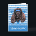Hanukkah Star av David-Pudel-Bix Helgkort<br><div class="desc">Vad kan göra att säga Lycklig Hanukkah mer roligt än att ha denna chokladstandard Pudel Hund med en Yamaka omgiven av David Star. Den här visuella utformningen av helgdag kommer säkert att glädja dina vänner och din familj liksom andra djur älskare. Den här designen finns i över 100 Hundraser. Om...</div>