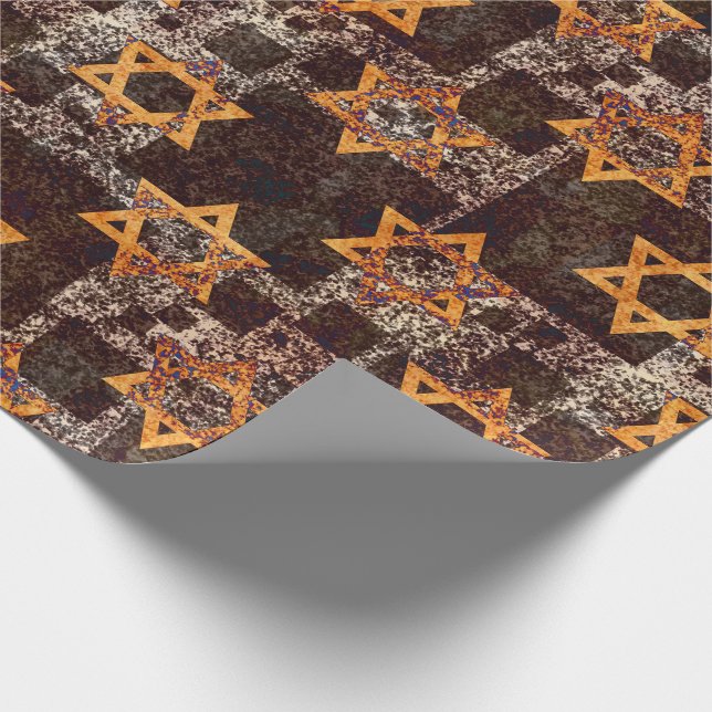 Hanukkah Star av David Wrapping Papper Presentpapper (Hörn)
