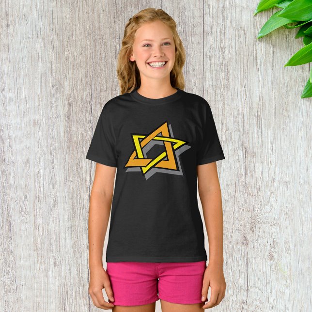 Hanukkah Star Girls T-Shirt (Skapare uppladdad)