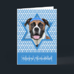 Hanukkah Star of David - Boxer - Vindy Helgkort<br><div class="desc">Vad skulle kunna göra att säga Lycklig Hanukkah mer roligt än att ha denna Boxer Hund på en Yamaka omgiven av David Star. Den här visuella utformningen av helgdag kommer säkert att glädja dina vänner och familj liksom andra hundälskare. Den här designen finns i över 100 Hundraser. Om du inte...</div>