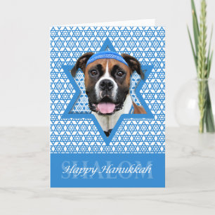 Hanukkah Star of David - Boxer - Vindy Helgkort