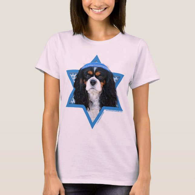 Hanukkah Star of David - Cavalier Tee Shirt (Framsida)
