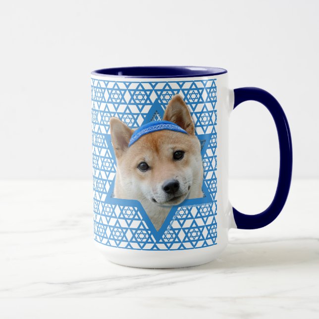 Hanukkah Star of David - Shiba Inu Mugg (Höger)
