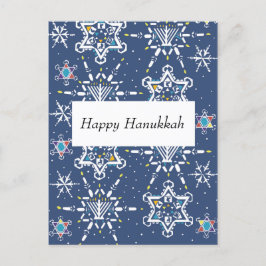 Hanukkah Starflake kort