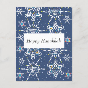 Hanukkah Starflake kort