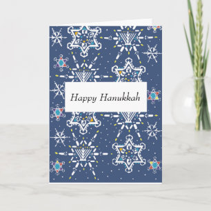 Hanukkah Starflakes Julkort Kort