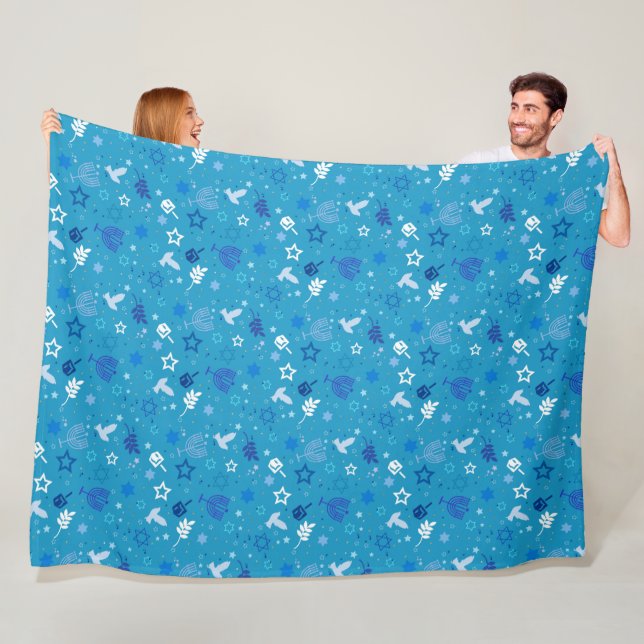 Hanukkah Stars Fleece Blanket (På plats)