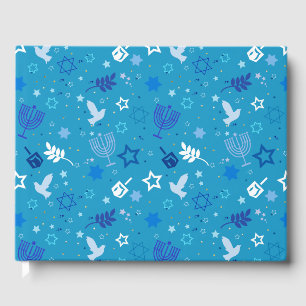 Hanukkah Stars Guestbook Gästböcker