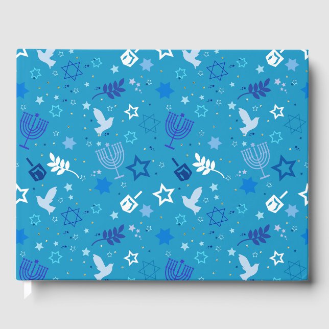 Hanukkah Stars Guestbook Gästböcker (Framsida)