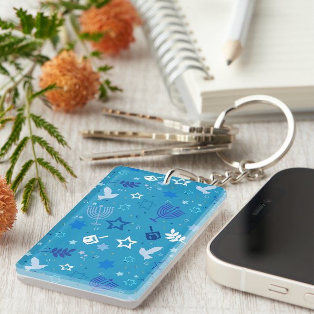 Hanukkah Stars Keychain (Högra Framsidan)