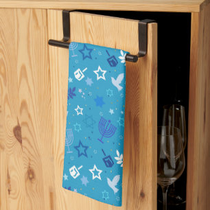 Hanukkah Stars Kitchen Towel Kökshandduk