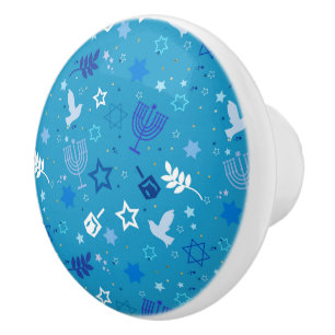 Hanukkah Stars Knob Knopp