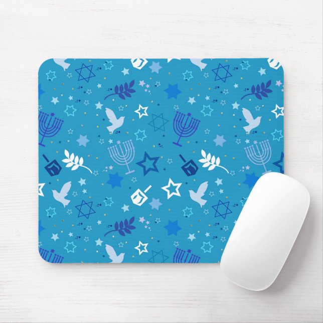 Hanukkah Stars Mousepad Musmatta (Med mus)